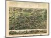 1882, Cheshire Bird's Eye View, Connecticut, United States-null-Mounted Giclee Print