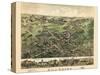 1882, Cheshire Bird's Eye View, Connecticut, United States-null-Stretched Canvas