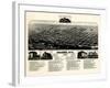 1882, Cheyenne 1882 Bird's Eye View, Wyoming, United States-null-Framed Giclee Print