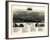 1882, Cheyenne 1882 Bird's Eye View, Wyoming, United States-null-Framed Giclee Print
