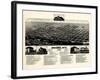 1882, Cheyenne 1882 Bird's Eye View, Wyoming, United States-null-Framed Giclee Print