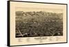 1882, Colorado Springs 1882c Bird's Eye View, Colorado, United States-null-Framed Stretched Canvas