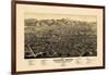 1882, Colorado Springs 1882c Bird's Eye View, Colorado, United States-null-Framed Giclee Print