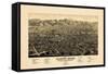 1882, Colorado Springs 1882c Bird's Eye View, Colorado, United States-null-Framed Stretched Canvas
