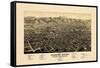 1882, Colorado Springs 1882c Bird's Eye View, Colorado, United States-null-Framed Stretched Canvas