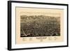 1882, Colorado Springs 1882c Bird's Eye View, Colorado, United States-null-Framed Giclee Print