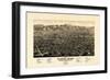 1882, Colorado Springs - Colorado City - Manitou Bird's Eye View, Colorado, United State-null-Framed Giclee Print