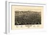 1882, Colorado Springs - Colorado City - Manitou Bird's Eye View, Colorado, United State-null-Framed Giclee Print