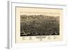 1882, Colorado Springs - Colorado City - Manitou Bird's Eye View, Colorado, United State-null-Framed Giclee Print