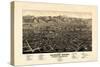 1882, Colorado Springs - Colorado City - Manitou Bird's Eye View, Colorado, United State-null-Stretched Canvas