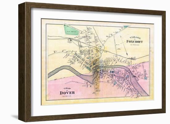 1882, Dover Village, Foxcroft Village, Maine, United States-null-Framed Giclee Print