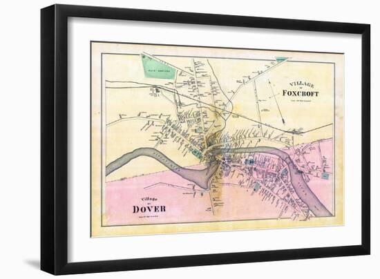 1882, Dover Village, Foxcroft Village, Maine, United States-null-Framed Giclee Print