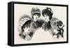 1882 Fashionable Hats, Fashion-null-Framed Stretched Canvas