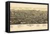 1882, Golden Bird's Eye View, Colorado, United States-null-Framed Stretched Canvas