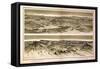 1882, Grand Canyon - Sheet X - Views from Mt. Trumbull and Mt. Emma, Arizona, United States-null-Framed Stretched Canvas