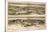 1882, Grand Canyon - Sheet X - Views from Mt. Trumbull and Mt. Emma, Arizona, United States-null-Stretched Canvas