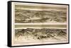 1882, Grand Canyon - Sheet X - Views from Mt. Trumbull and Mt. Emma, Arizona, United States-null-Framed Stretched Canvas