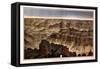 1882, Grand Canyon - Sheet XVI - Panorama from Point Sublime, Arizona, United States-null-Framed Stretched Canvas