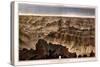 1882, Grand Canyon - Sheet XVI - Panorama from Point Sublime, Arizona, United States-null-Stretched Canvas