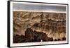 1882, Grand Canyon - Sheet XVI - Panorama from Point Sublime, Arizona, United States-null-Framed Stretched Canvas