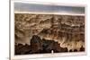 1882, Grand Canyon - Sheet XVI - Panorama from Point Sublime, Arizona, United States-null-Stretched Canvas
