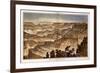 1882, Grand Canyon - Sheet XVII - Panorama from Point Sublime, Arizona, United States-null-Framed Giclee Print