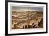 1882, Grand Canyon - Sheet XVII - Panorama from Point Sublime, Arizona, United States-null-Framed Giclee Print