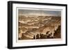 1882, Grand Canyon - Sheet XVII - Panorama from Point Sublime, Arizona, United States-null-Framed Giclee Print