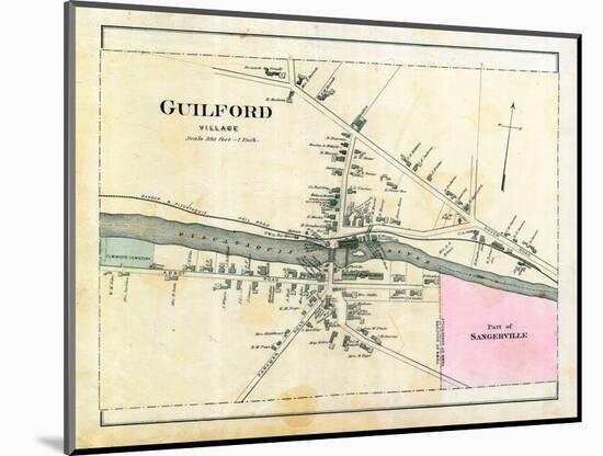 1882, Guilford Village, Maine, United States-null-Mounted Giclee Print