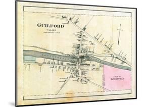 1882, Guilford Village, Maine, United States-null-Mounted Giclee Print