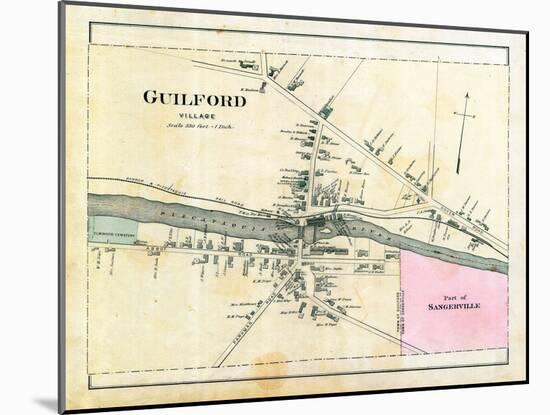 1882, Guilford Village, Maine, United States-null-Mounted Premium Giclee Print