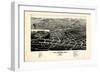 1882, Las Vegas Bird's Eye View, New Mexico, United States-null-Framed Giclee Print