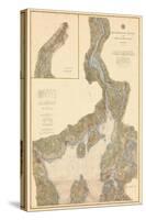 1882, Penobscot River, Belfast Bay Chart 1882, Maine, United States-null-Stretched Canvas