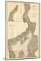 1882, Penobscot River, Belfast Bay Chart 1882, Maine, United States-null-Mounted Giclee Print