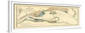 1882, Potomac River Chart Washington DC to Georgetown Harbor, District of Columbia, United Sta-null-Framed Premium Giclee Print