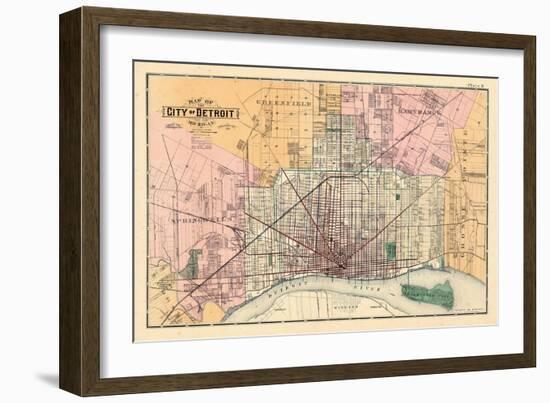 1883, Detroit City, Michigan, United States-null-Framed Giclee Print