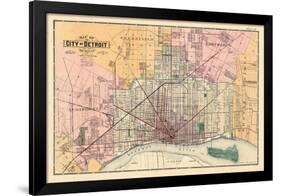 1883, Detroit City, Michigan, United States-null-Framed Giclee Print