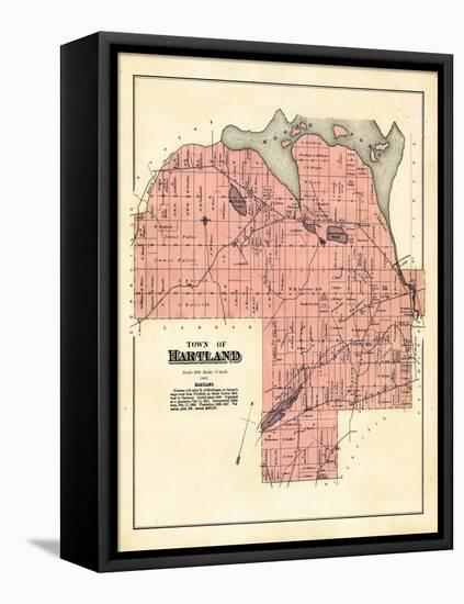1883, Hartland Town, Maine, United States-null-Framed Stretched Canvas