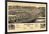 1883, Livingston Bird's Eye View, Montana, United States-null-Framed Giclee Print