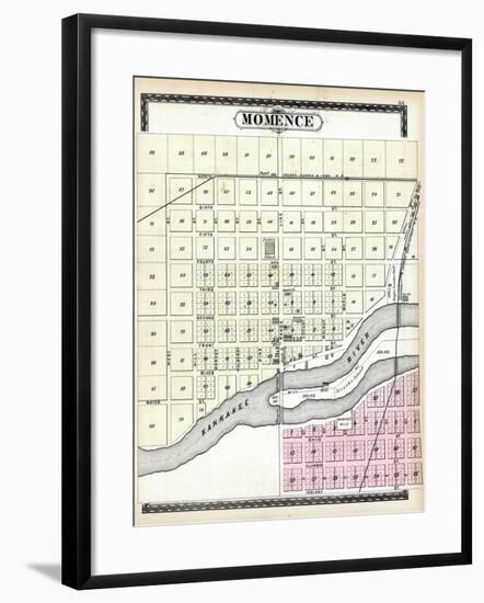 1883, Momence, Illinois, United States-null-Framed Giclee Print