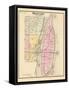 1883, Monguagon Township, Trenton, Detroit River, Hickory Isle, Sibleys Station, Michig-null-Framed Stretched Canvas