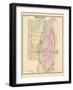 1883, Monguagon Township, Trenton, Detroit River, Hickory Isle, Sibleys Station, Michig-null-Framed Giclee Print