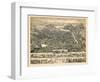 1883, Nashua Bird's Eye View, New Hampshire, United States-null-Framed Giclee Print