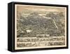 1883, Nashua Bird's Eye View, New Hampshire, United States-null-Framed Stretched Canvas
