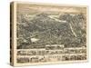 1883, Nashua Bird's Eye View, New Hampshire, United States-null-Stretched Canvas