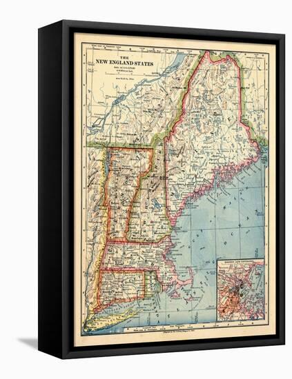 1883, New England 1883, Maine, United States-null-Framed Stretched Canvas