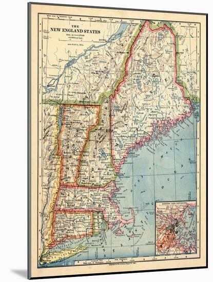 1883, New England 1883, Maine, United States-null-Mounted Giclee Print