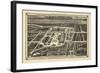 1883, New York City 1883 Bird's Eye View of World's Fair, New York, United States-null-Framed Giclee Print