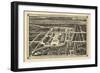 1883, New York City 1883 Bird's Eye View of World's Fair, New York, United States-null-Framed Giclee Print