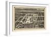 1883, New York City 1883 Bird's Eye View of World's Fair, New York, United States-null-Framed Giclee Print